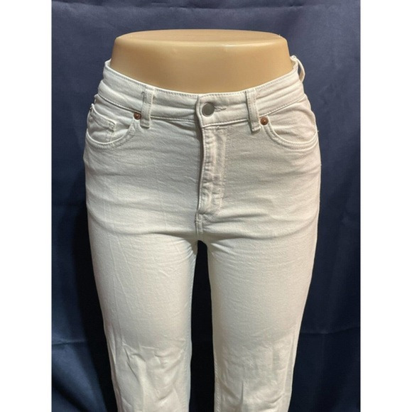 Lindex Jeans Women's High Rise‎ Straight Size 27 / 29 Beige Color - Picture 1 of 5